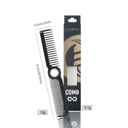 1Pcs Professional 360° Rotating Barber Cutting Comb Double Sided Folding Comb Portable Fade Brush Men Hair Grooming Styling