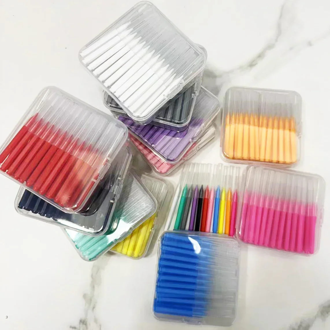 60Pcs Interdental Brush Health Care Tooth Push-Pull Escova Removes Food And Plaque Better Teeth Oral Hygiene Tool Oral Care