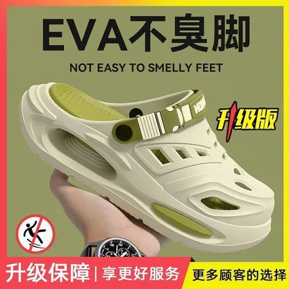 Men's Summer Sport Slippers Anti-slip Leisure Sandals Soft Bottom Outdoor Beach Shoes Breathable Comfortable Thick Bottom Sandal