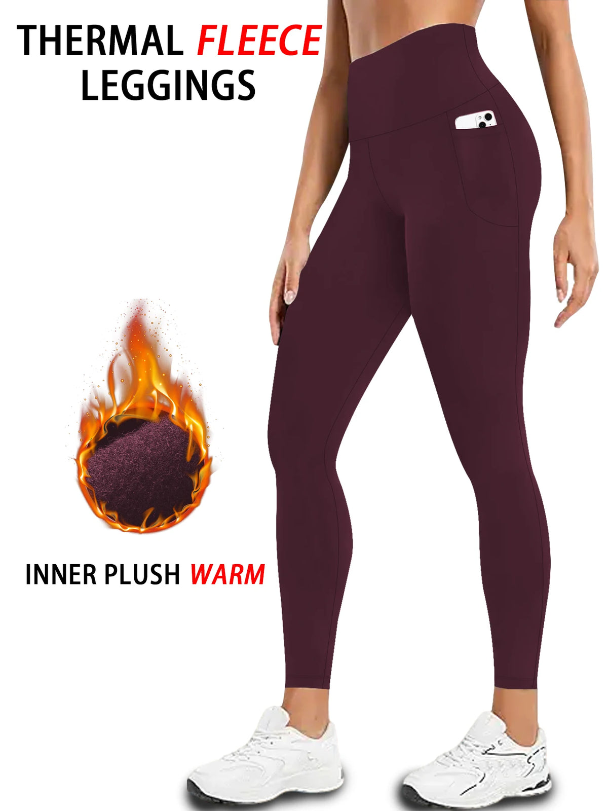 Women's High-Waisted Leggings with Pockets