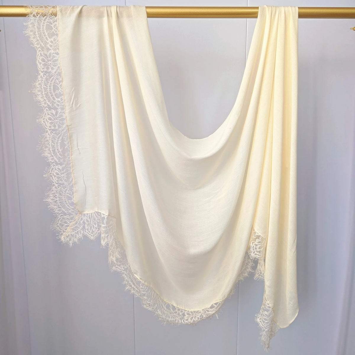 Ramadan Rayon Cotton Modal Hijab Scarf Lace L Edge Splicing Turban Breathable Shawl Cotton Plain Scarf Headscarf Women Hijabs
