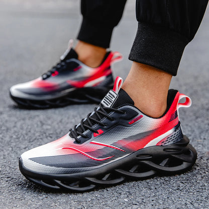 ELUVA Unisex Running Shoes Women Men Lightweight Mesh Breathable Comfortable Flat Soft Tennis Shoe Non Slip Lace-up Sneakers Man