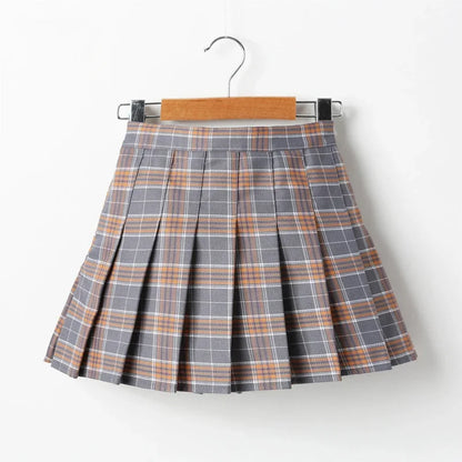 Baby Toddler Children Clothing School Plaid Girls Skirt Bottoming Princess Pleated Skirts Kids Short SKirt Summer Child Clothes