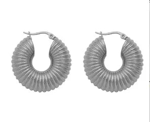 Stainless Steel Exaggerated Large Waterproof Hoop Earrings