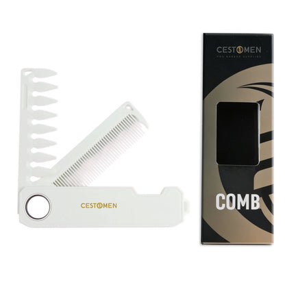 1Pcs Professional 360° Rotating Barber Cutting Comb Double Sided Folding Comb Portable Fade Brush Men Hair Grooming Styling