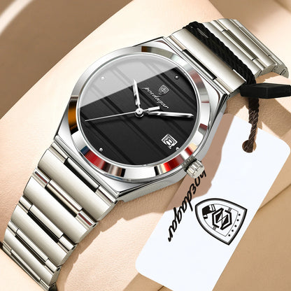 POEDAGAR Casual Woman Watch Waterproof Date Simple Fashion Ladies Wristwatch Stainless Steel Quartz Elegant Women's Watches Gift