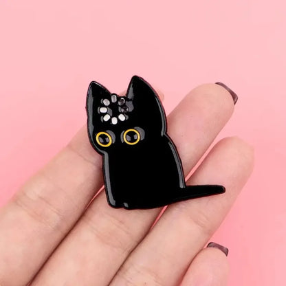 1Pcs  Loading "Black Cat Brooch Multi functional Cat Brooch Creative Backpack Badge