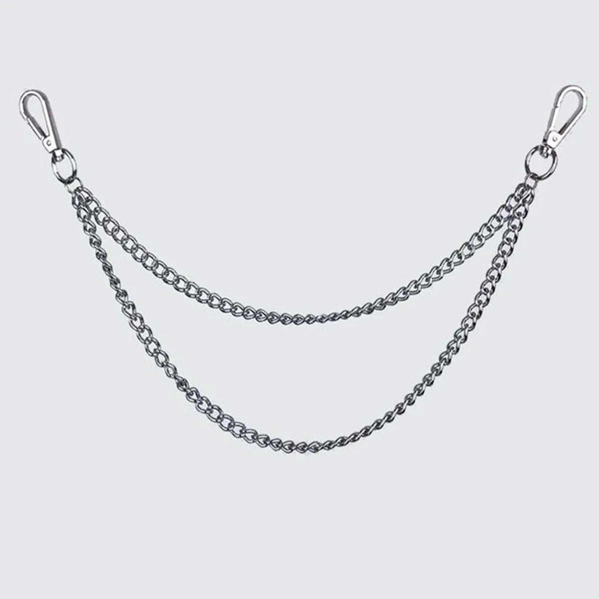 Metal Punk Rock Layered Chain Keychains For Men Women Waist Key Chain Wallet Jeans Hip-hop Pants Belt Chains Jewelry Accessories