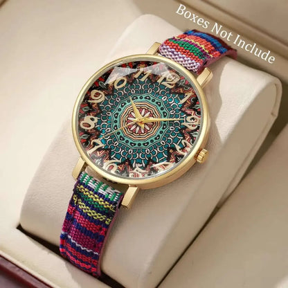 Vintage Leather Strap Women Watches Arabic Dial Quartz Watch for Ladies Clock Reloj Mujer（Without Box）