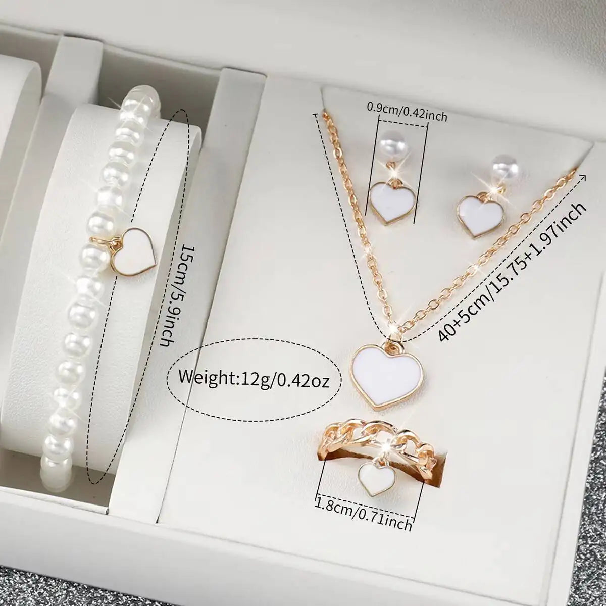 6PCS/Set Fashion Women Watches Casual Leather Strap Roma Dial Quartz Wristwatch Pearls Jewelry Set Reloj Mujer（Without Box）