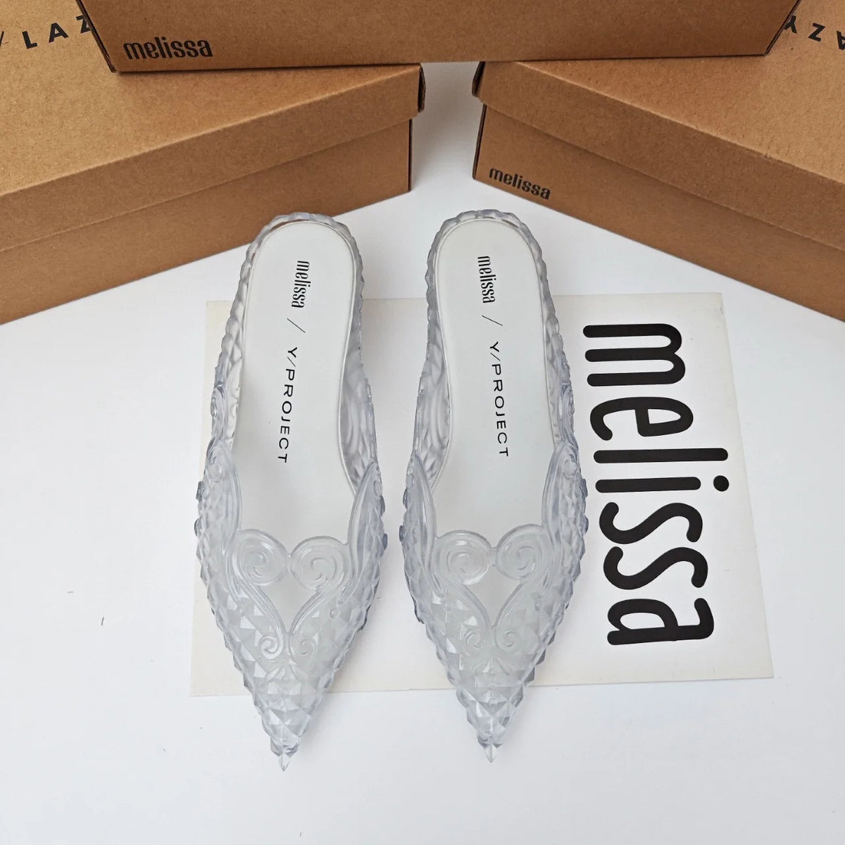 Women's Pointed-Toe Flat Mules in Decorative Styles