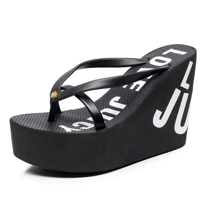 Women's Toe-Post Platform Wedge Sandals