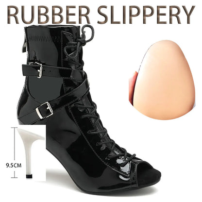 Sgesvier High Women Sandals Thin Heels Soft Stilettos Jazz Dance Female Shoes Sole Customizable Latin Dancing Sexy Plus Size 46
