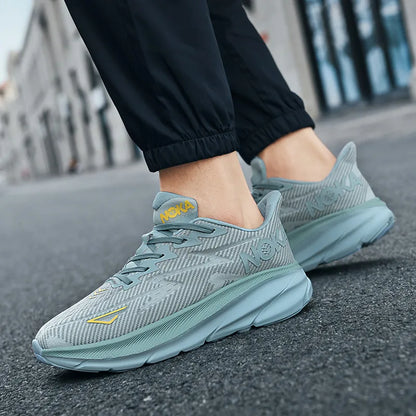 Men's Running Shoes Jogging Breathable Cushioning Trainer Race Outdoor Luxury Shoes Couple Non-Slip Sneakers Mesh Off-road Shoes