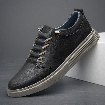 Brand Designer Men's Genuine Leather Casual Shoes Big Size: 36-47 Black Outdoor Oxford Shoes High-quality Business Sports Shoes