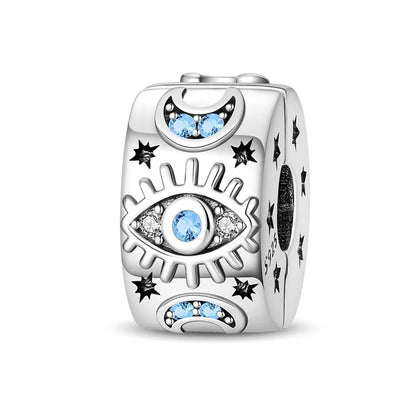100% Real 925 Silver Classic Devil's Eye Charms Beads For Women Fit Original Qikaola Bracelets Fine DIY Jewelry Making