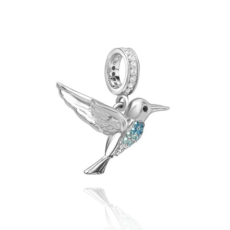 2025 New Hot Sale Hummingbird, firefly, butterfly Charm Beads Fit 925 Sterling Silver Original women Bracelet DIY Jewelry Gift