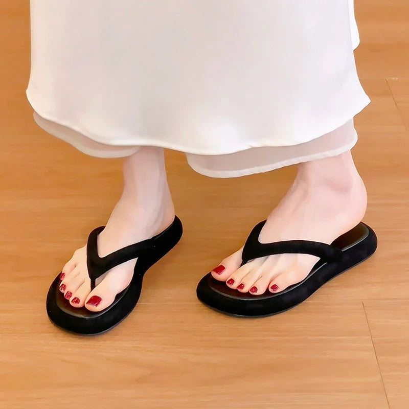 Women's Toe-Post Flat Sandals in Colour Options