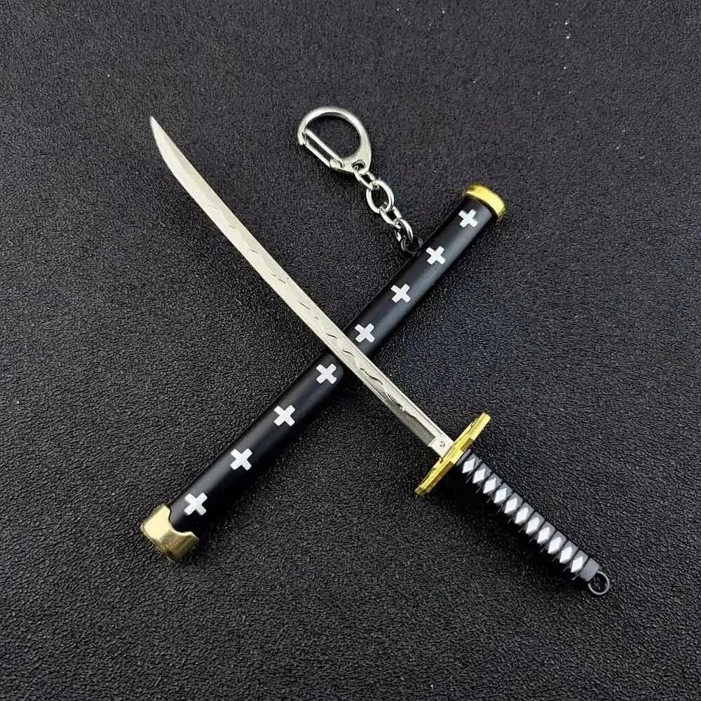 Mini Samurai Sword Keychain Anime Scabbard Key Ring Katana Buckle Key Chain for Men Women Cosplay Toy Jewelry Gift
