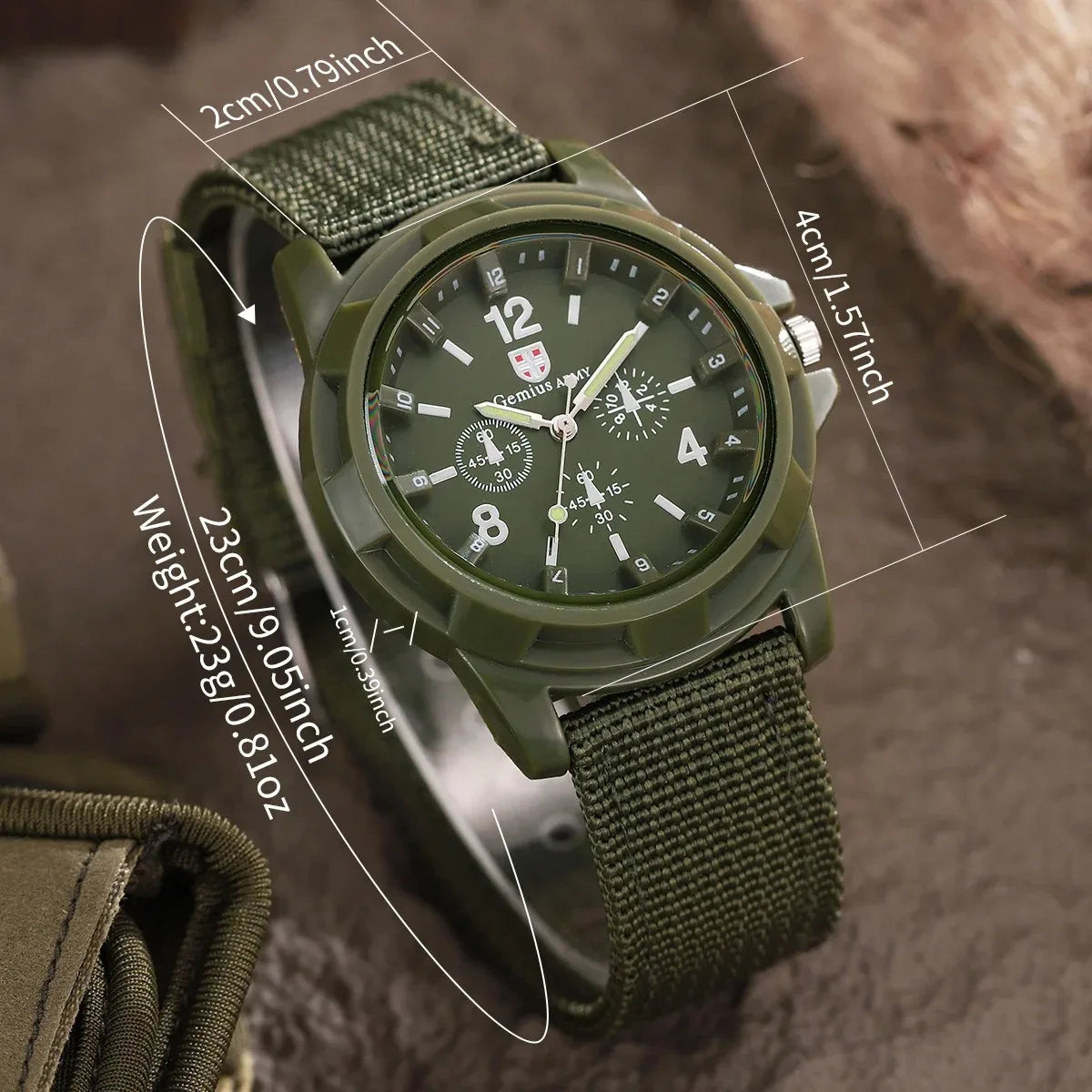 Fashion Decorative Three-eye Dial Women Quartz Watch Casual Nylon Strap Sport Wristwatches Reloj Mujer Girls Clock（Without Box）