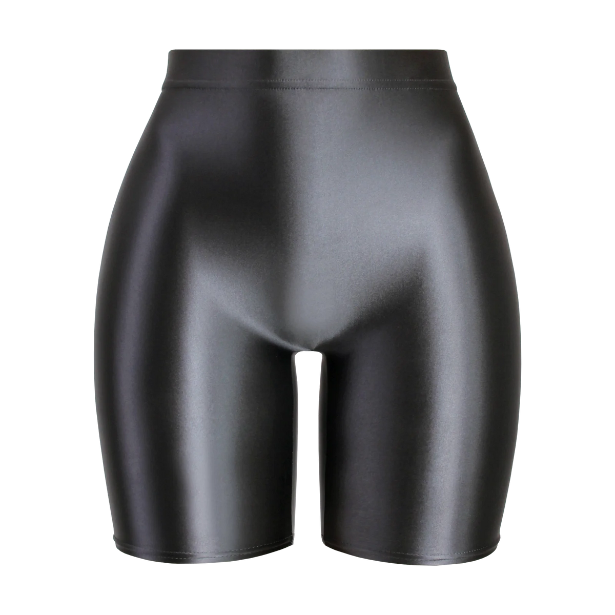 Women Cropped Pants Oily Shiny Luster Tights Form-fitting Opaque Sexy High Waist Capris Smooth Super Smoothy Skinny Leggings