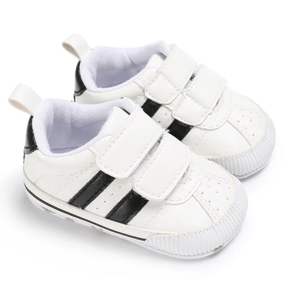 Baby Boys Girls Spring Autumn Shoes 0-1 Year First Walker Fashion Striped Rubber Soles Casual Sports Newborn