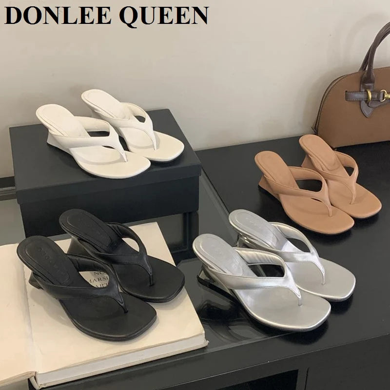 Women's Toe-Post Heeled Sandals in Style Options