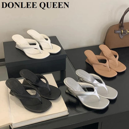 Women's Toe-Post Heeled Sandals in Style Options