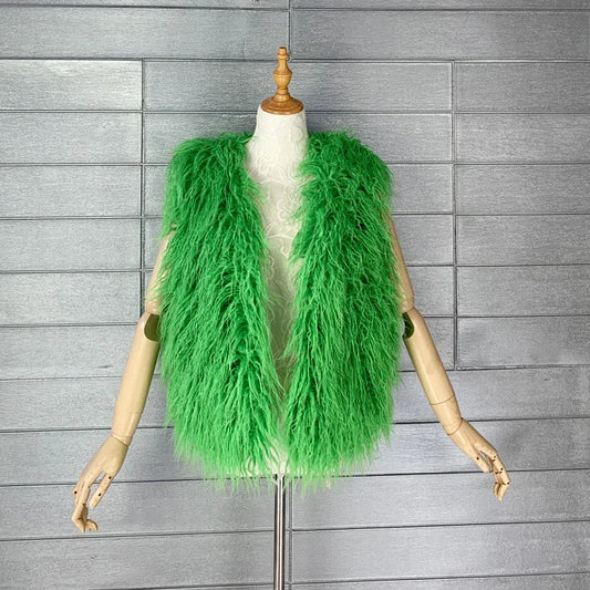 Women's Shaggy Faux Fur Vest