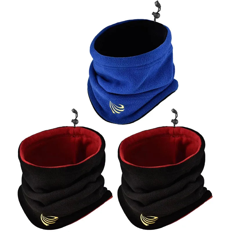 1/3Pcs Fashionable Winter Warm Wool Collar, Leather Ski Tube Scarf, Ski Board Face, Outdoor Bicycle, Cold Resistant Collar