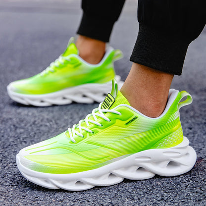 ELUVA Unisex Running Shoes Women Men Lightweight Mesh Breathable Comfortable Flat Soft Tennis Shoe Non Slip Lace-up Sneakers Man