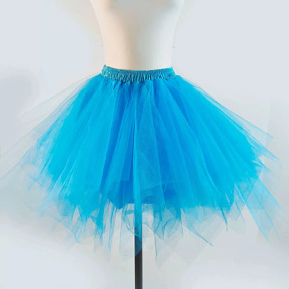 Women's Princess Dress Girl Ballet Halloween Christmas Luxury Tutu Tulle Midi Short Dress Retro Ballet Bubble Dance Dress