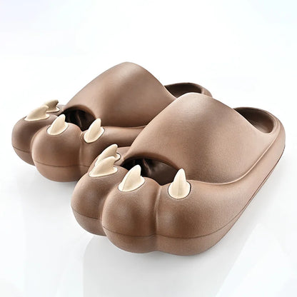 Cat Paw Claw Slippers Women Cloud Platform Funny Home Cartoon Cute Kawaii Summer Beach Soft Non Slip Flip Flops Men Ladies 2025