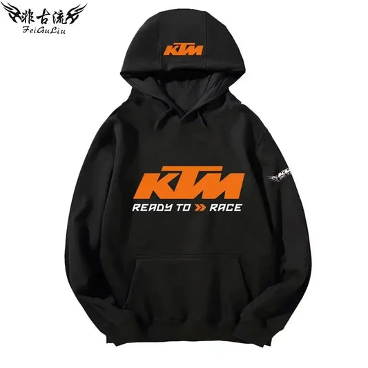 KTM Tout-terrain Pour Motos Lourdes Veste Pour Passionnés De Moto Sweat À Capuche Pour Hommes