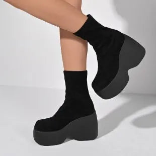 Women's Chunky Platform Boots in Style Options