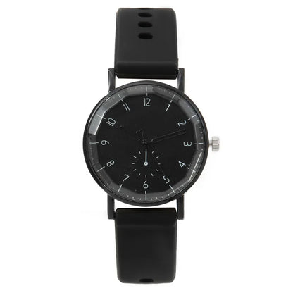 Fashion Candy Color Silicone Band Women Quartz Watch Arabic Dial Girls Students Wristwatch