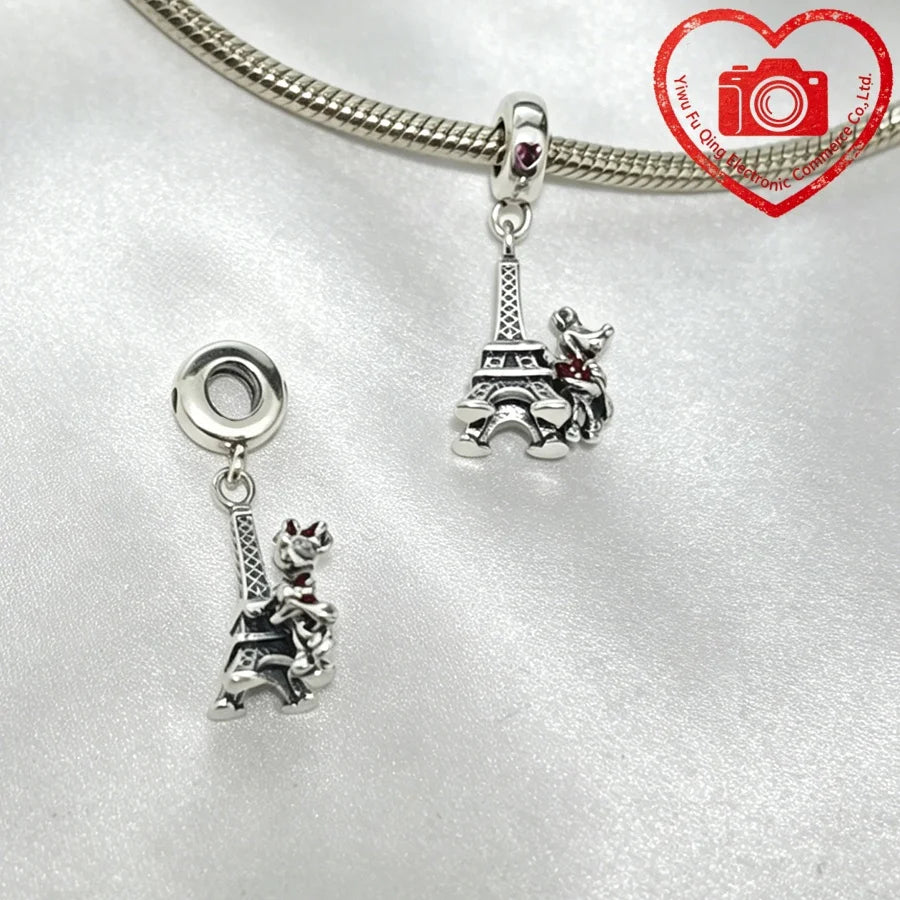 New Original Charms DIY Women Jewelry Gifts Fox Rabbit Chicken Pig Pet Dog Elephant Beads Fit 925 Silver Bracelets Accessories