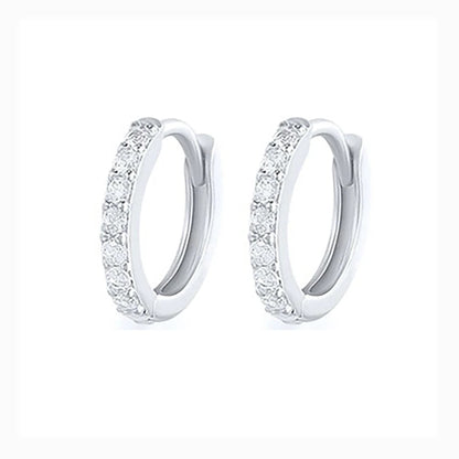 2Pcs Rainbow Little Huggies Stainless Steel Hoop Earrings Girl Tiny Rings Cartilage Small Helix Piercing Tragus Circle Men Hoops
