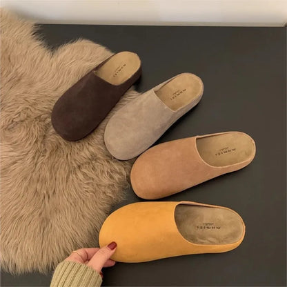 Women's Round-Toe Flat Mules