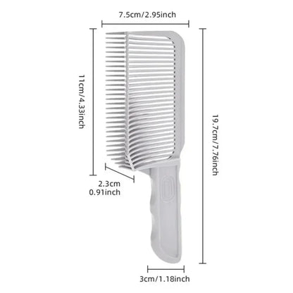 Fading Comb Professional Barber Clipper Blending Flat Top Hair Cutting Comb For Men Heat Resistant Fade Brush Salon Styling Tool