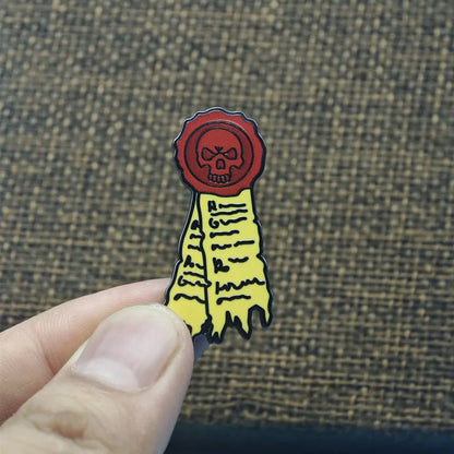 Blood Angels Brooch Sanguinius Enamel Pin Skull Pure imprint Metal Brooch Badge Backpack Accessory