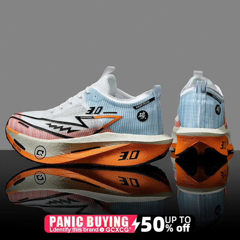 Running Shoes Speciality Carbon Board Marathon Men Sports Breathable Lightweight Women's Comfortable Athletic Nonskid Sneakers