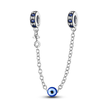 100% Real 925 Silver Classic Devil's Eye Charms Beads For Women Fit Original Qikaola Bracelets Fine DIY Jewelry Making
