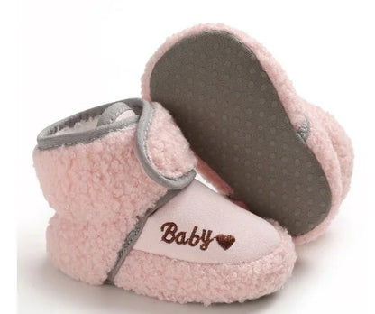 Baby Walking Shoes 0 to 1 Year Old Baby Cotton Shoes Soft Soled Velcro Warm with Thick Winter Snow Boots Calzados Para Bebe