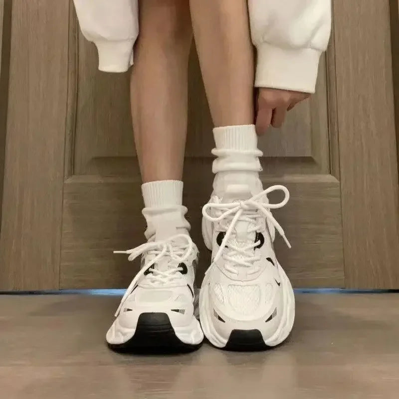 Women's White Luxary Sneakers 2026 Mesh Breathable Shoes for Women Summer Sports Running Casual Ladies Fitness Vulcanize Shoes