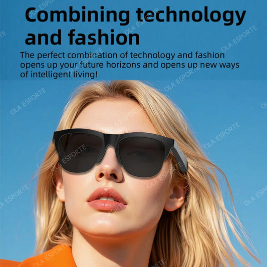 2026 Photosensitive Color Change Smart Glasses Bluetooth Voice Call Control Music UV Polarized Sunglasses Headphone Glasses Ht30
