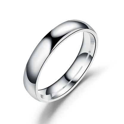 2mm Thin Stainless Steel Rings Rose Gold Fashion Simple Titanium Steel Rings for Women Girl Gifts
