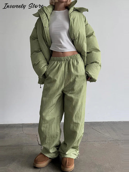 Women's Striped Jacket, Trousers & Set Options