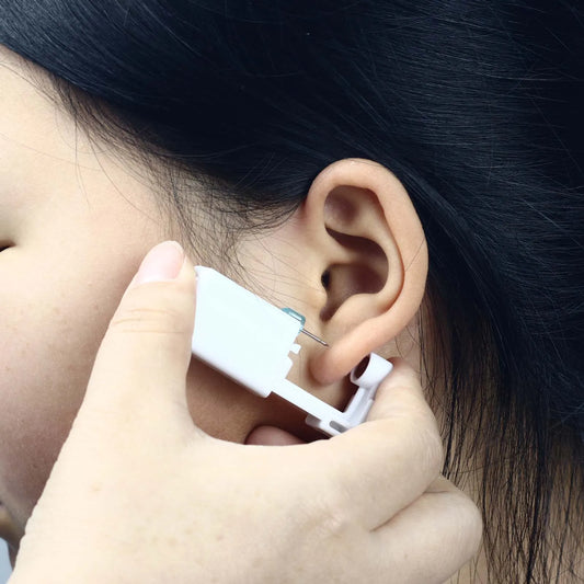 10pcs Asepsis Disposable Ear Piercing Gun-Safty Self Ear Piercing Kit for Home Use