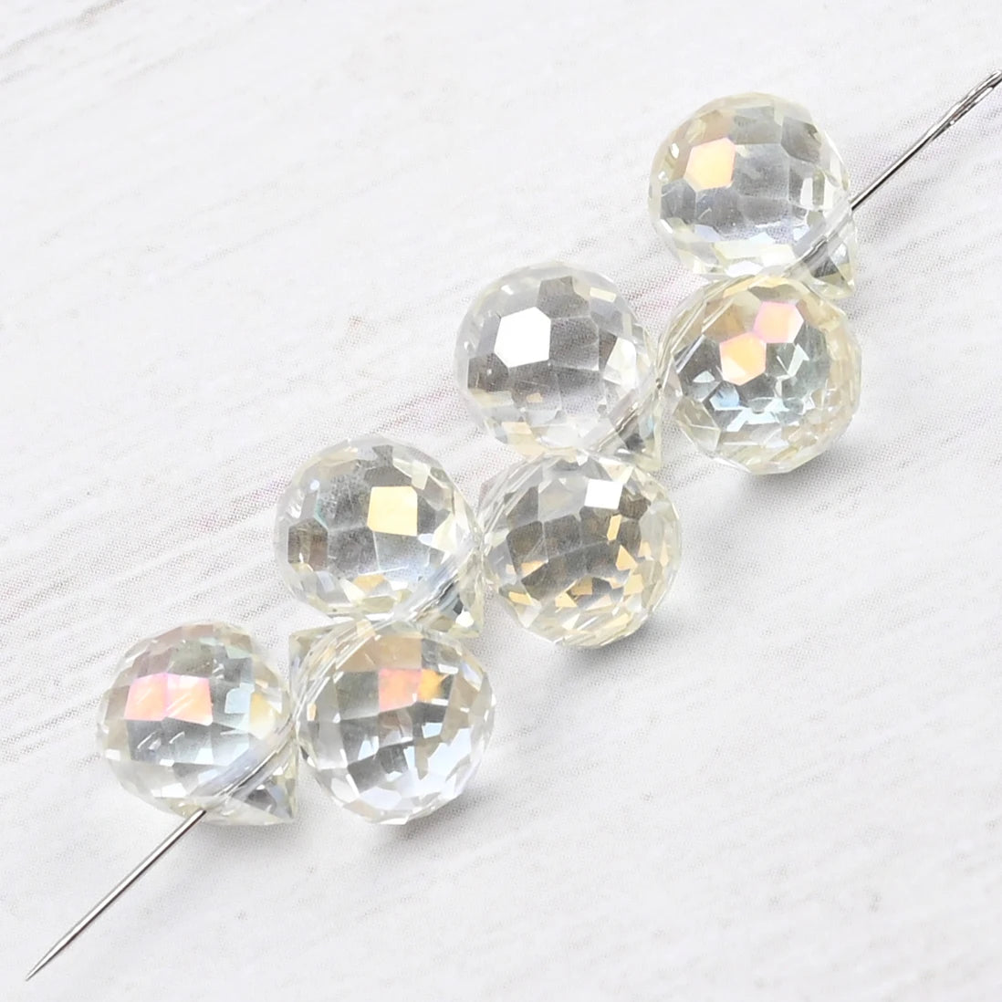 10*8mm Czech Crystal Waterdrop Beads Shiny Faceted Glass Strawberry Beads for Jewelry Making Needlework DIY Handmade Accessories